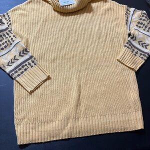 Davi & Dani Womens Long Sleeve Turtle Neck Pullover Sweater Size S